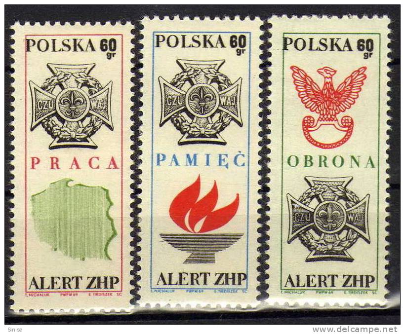 Poland / Alert ZHP / Medals - Unused Stamps