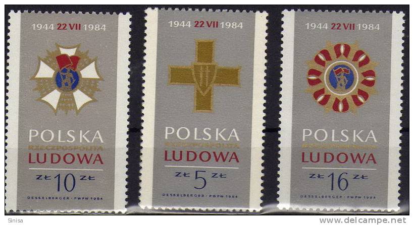 Poland / Medals (4 Stamps Originaly, One Not In Scann) - Nuevos