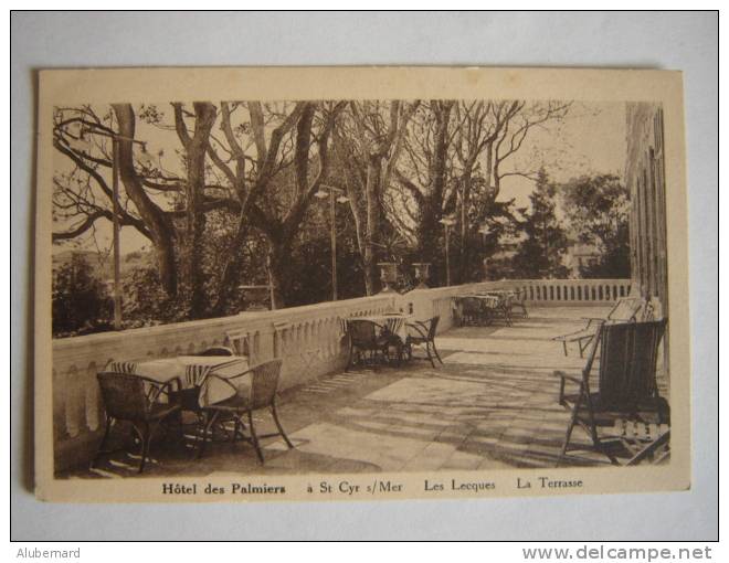 La Terrasse De L'hotel Des Palmiers. - Saint-Cyr-sur-Mer