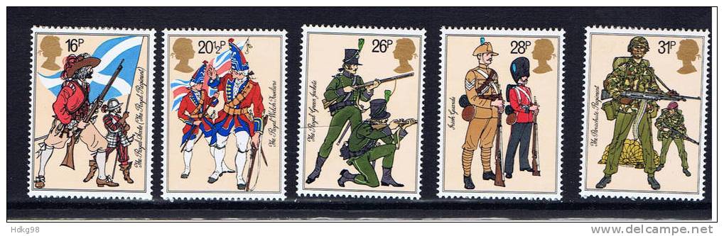 GB Großbritannien 1983 Mi 956-60** Britische Armee - Non Classificati