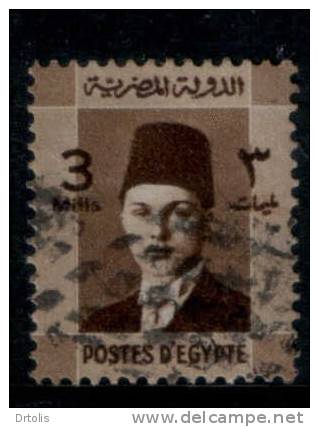 EGYPT / 1937 / KING FAROUK / RARE CANC. / VF  . - Oblitérés