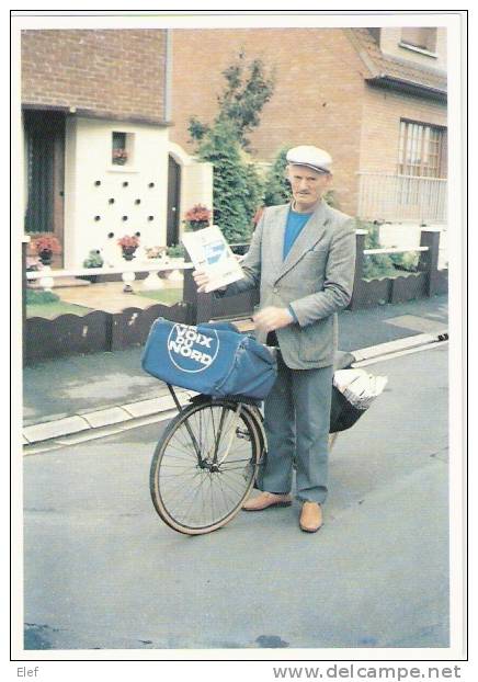 M.Régis Lombart , Colporteur De Journaux" La Voix Du Nord" (Juillet 1991) à SAILLY-LA-BOURSE (Pas-de-Calais );TB ,RARE! - Mercaderes