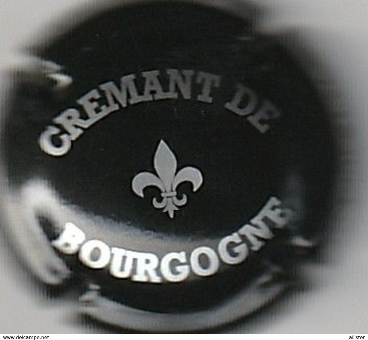 Capsule Mousseux ( Crémant De Bourgogne , Noir Et Argent ) {S49-22} - Placas De Cava