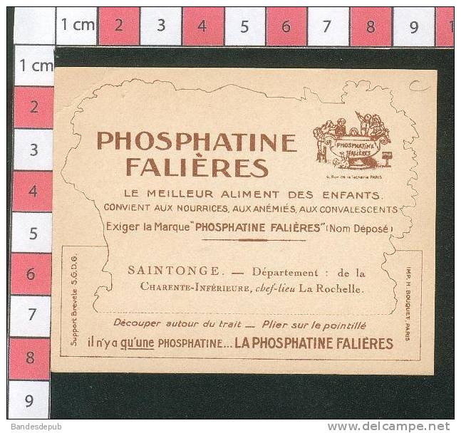 Phosphatine Falières Chromo Image à Découper Pays De Saintonge âne Maraicher Poule - Autres & Non Classés