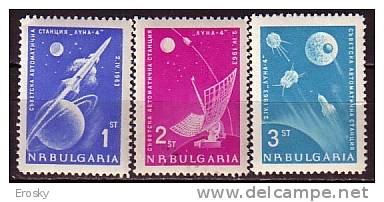 L1417 - BULGARIE BULGARIA Yv N°1194/96 ** ESPACE SPACE - Nuevos