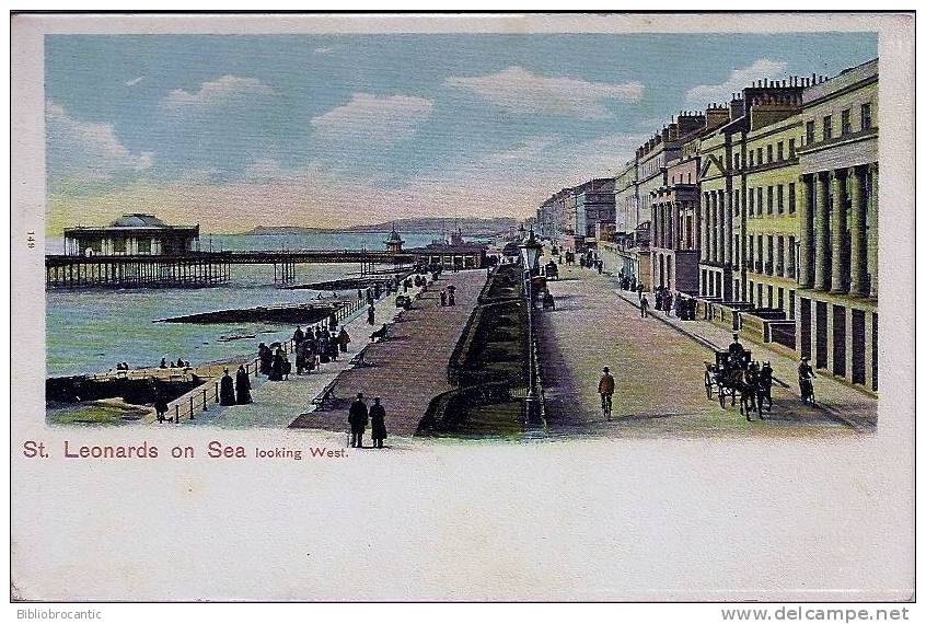 ENGLAND - SUSSEX - ST LEONARDS ON SEA  - LOOKING WEST  In 1900 - Sonstige & Ohne Zuordnung