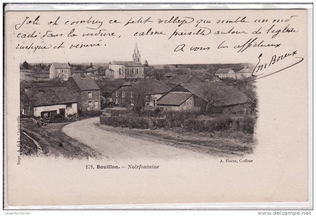 NOIREFONTAINE BOUILLON EN BAS DE LA SENTINELLE EGLISE VILLAGE - Bouillon