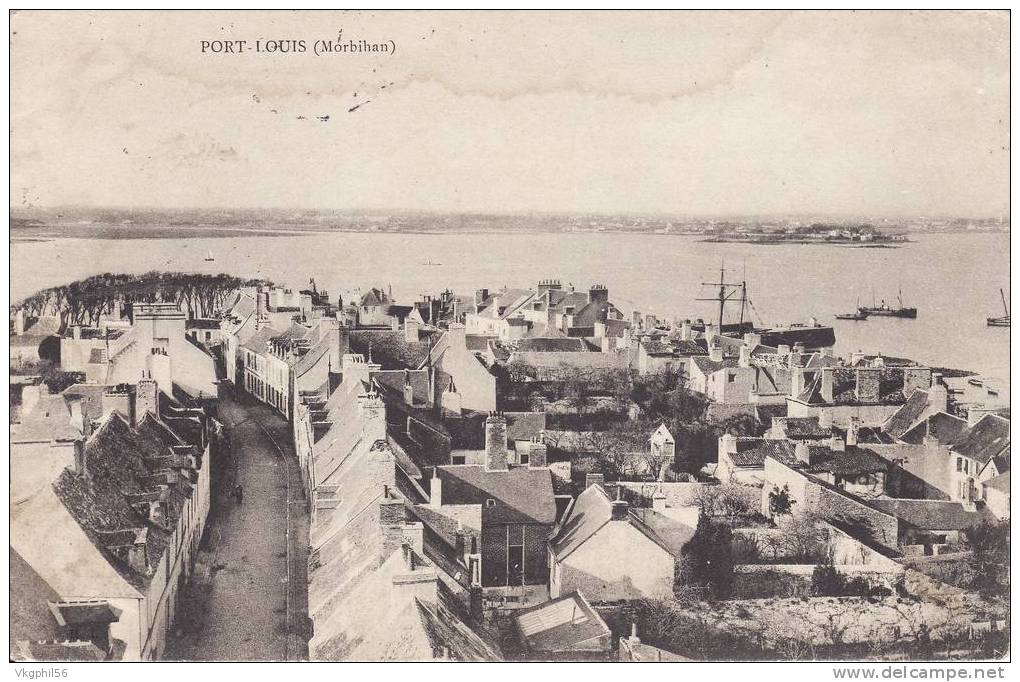 Port Louis. Vue Coté Port.  Circulée 1904 - Port Louis