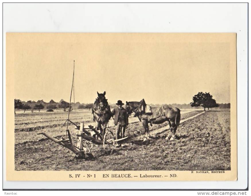 CPA-- BEAUCE---LABOUREUR---ATTELAGE---AGRICULTURE - Cultivation