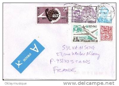 Enveloppe Timbré De Belgique - Lettres & Documents