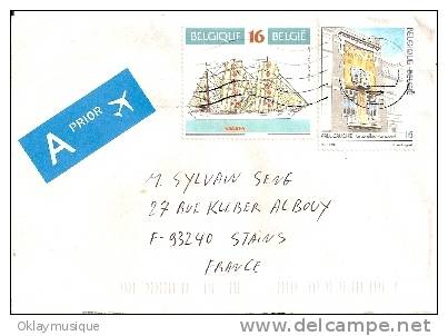 Enveloppe Timbré De Belgique - Storia Postale