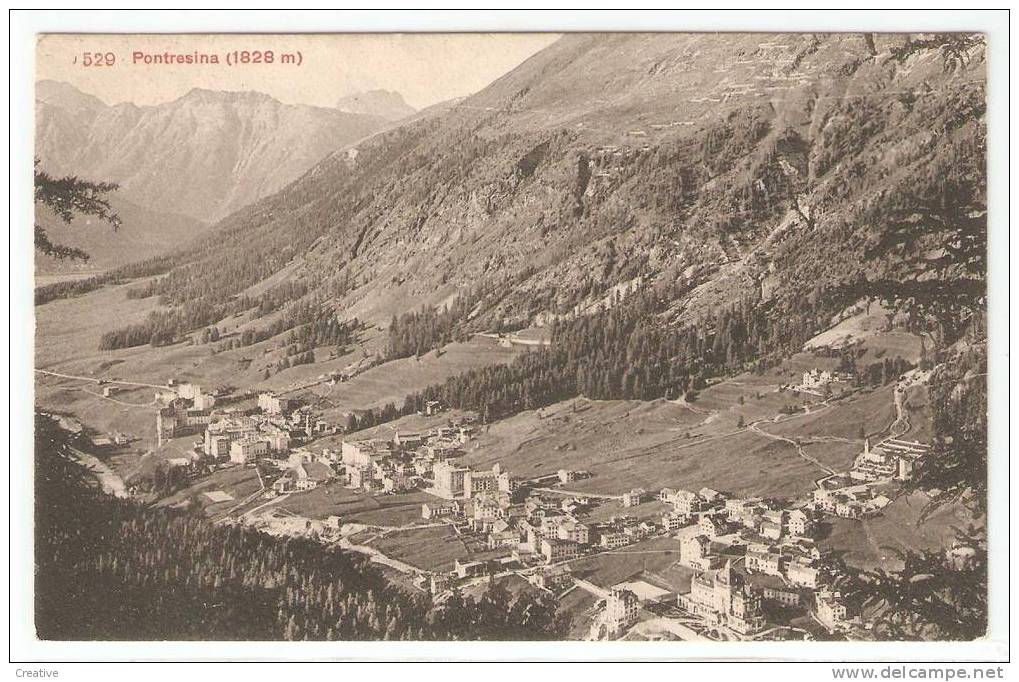 PONTRESINA Panorama 1909 - Pontresina