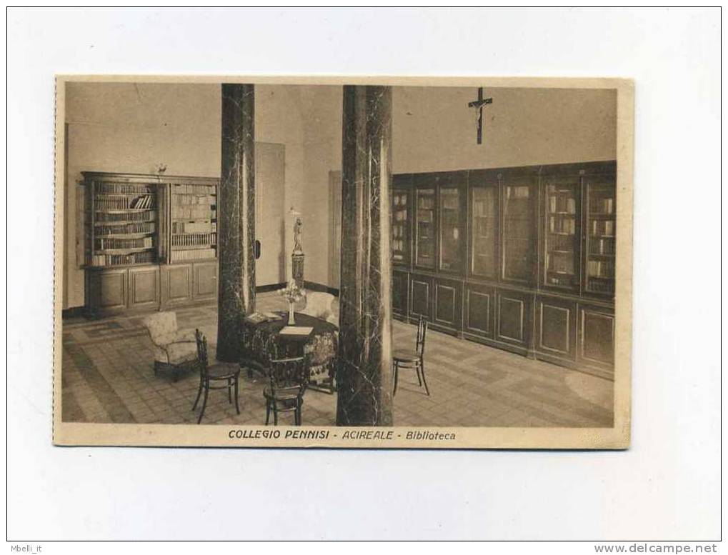 Acireale 1910c Collegio Pennisi - Biblioteca - Acireale