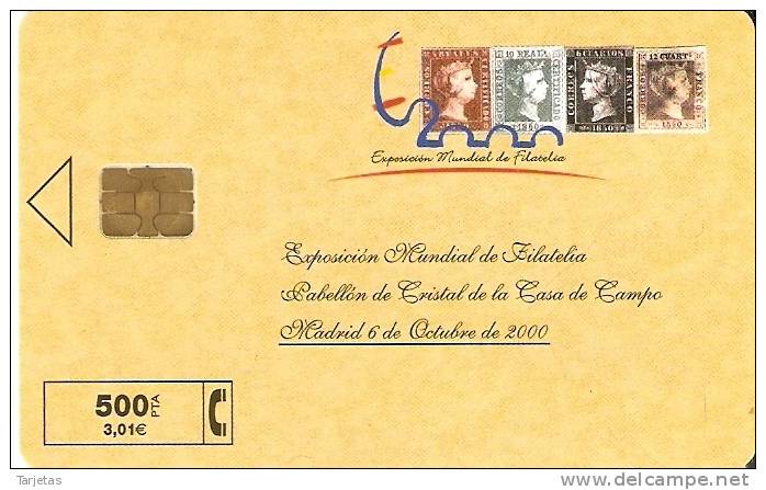 TARJETA DE ESPAÑA DE VARIOS SELLOS DE TIRADA 8000 (STAMP) - Briefmarken & Münzen