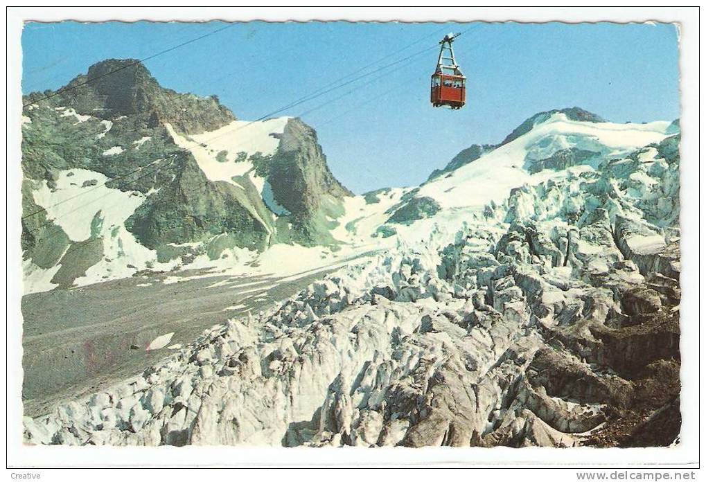 SAAS - FEE 1964 Langefluhbahn Mit Fee-Gletscher Und Egginer - Saas-Fee