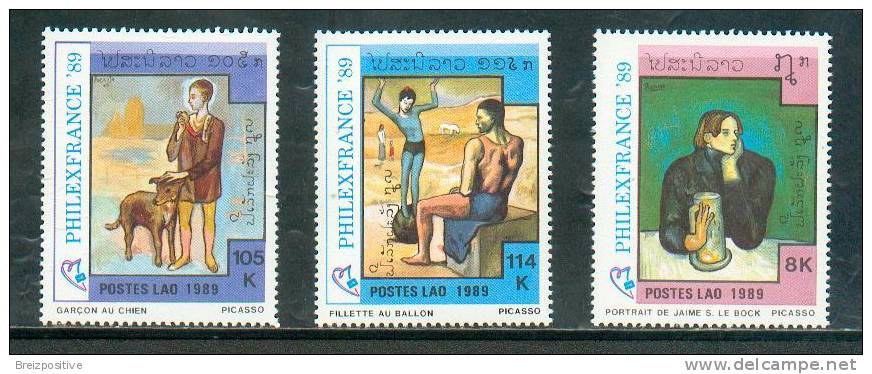 Laos 1983 - Philexfrance 89 / Peinture De Picasso / Painting By Picasso - Picasso