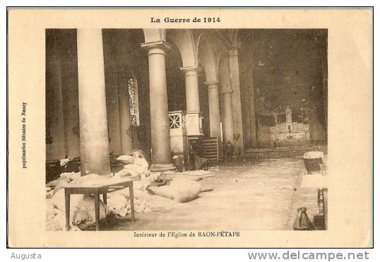 Intérieur De L´Eglise De RAON-l´ETAPE - La Guerre De 1914 - Raon L'Etape