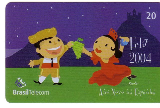 MERRY CHRISTMAS IN SPAIN (Brazil Old Card) Xmas Joyeux Noël Frohe Weihnachten Feliz Navidad Natal Buon Natale - Brasilien