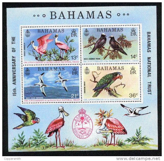 (027) Bahamas Birds / Oiseaux / Vögel / National Trust ** / Mnh  Michel BL 11 - Bahamas (1973-...)