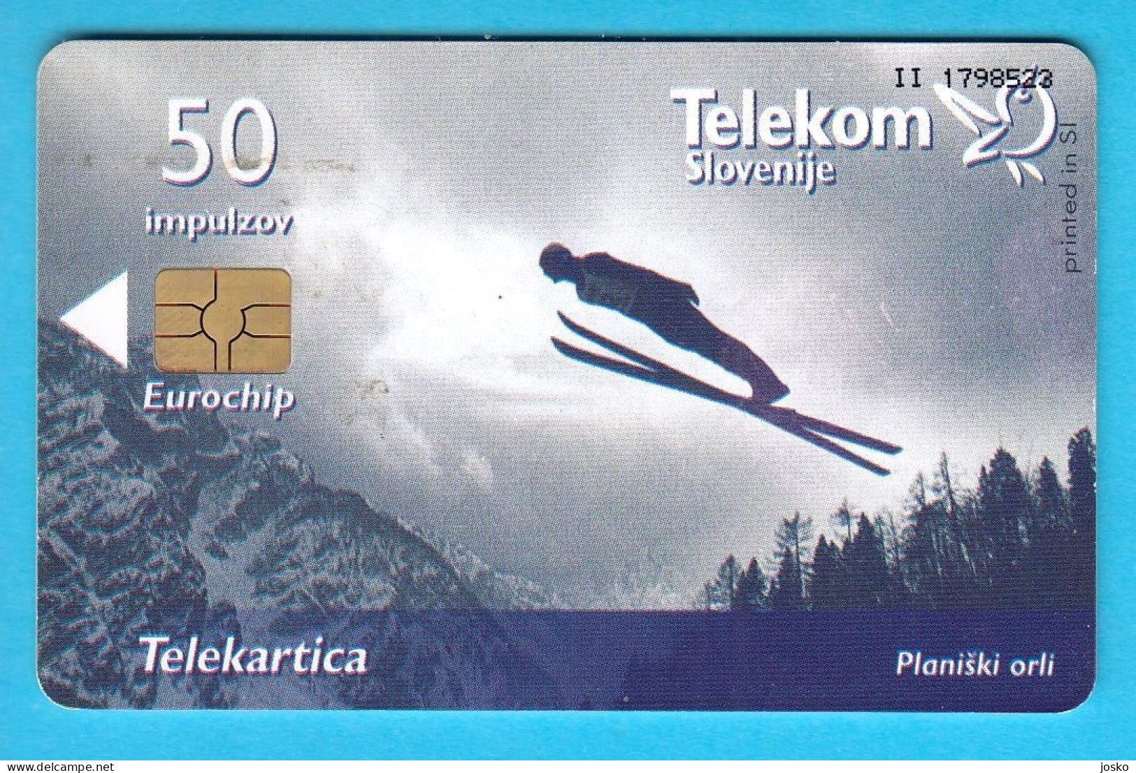 PLANICA SKI JUMPING - Klaus Ostvald .. Slovenia Rare Card Only 1.993 Ex. Saut à Ski Skispringen Salto Con Esquís Skiing - Slovénie