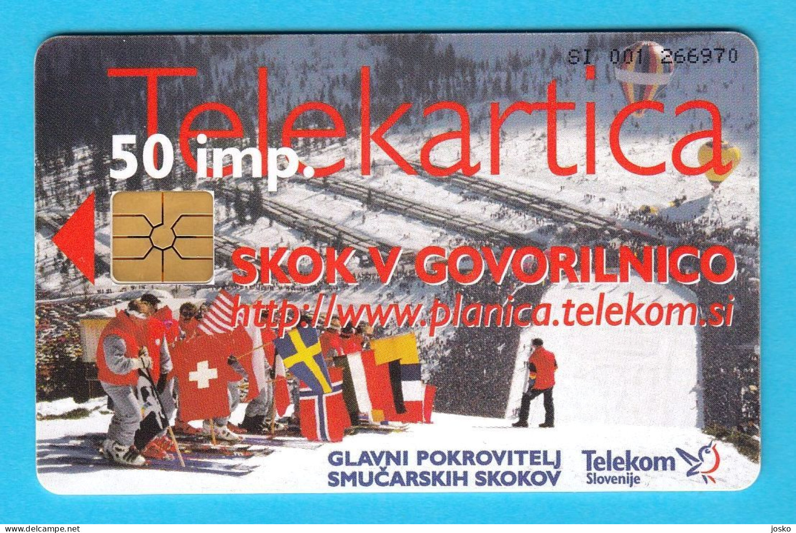 PLANICA SKI JUMPING - Slovenia Rare Card Only 20.000 Ex. * Saut à Ski Skispringen Salto Con Esquís Skiing - Slovenia