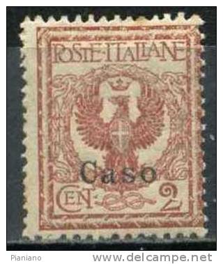 PIA - EGEO - 1912 : Francobollo D'Italia Soprastampato CASO - (Sas 1) - Aegean (Caso)