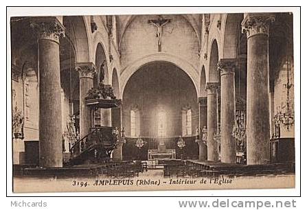 CPA 69 AMPLEPUIS - Interieur De L Eglise - Amplepuis