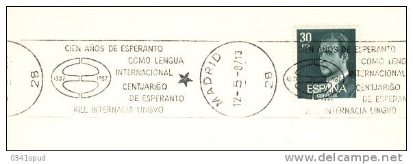 1987 Espagne Madrid 100 Ans Esperanto - Esperanto