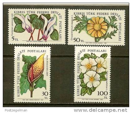 TURKISH CYPRUS 1982 MNH Stamp(s) Wild Flowers 110-113 - Nuevos