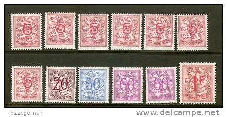 BELGIUM 1951 MNH Small Lot Stamp(s) Lions - Unused Stamps