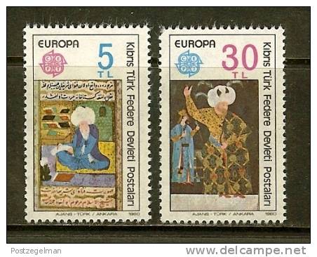 TURKISH CYPRUS 1980 MNH Stamp(s) Europa 83-84 - Nuovi