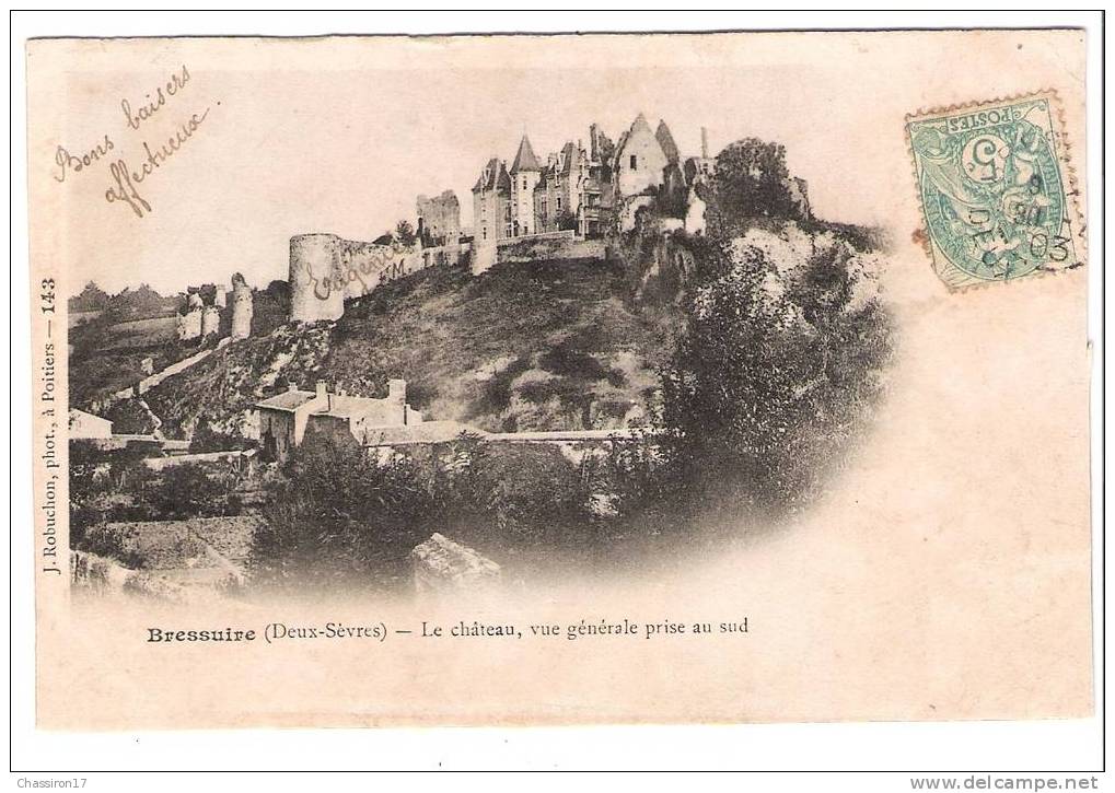 79 -  BRESSUIRE -  Le Château, Vue Générale Prise Au Sud - Bressuire