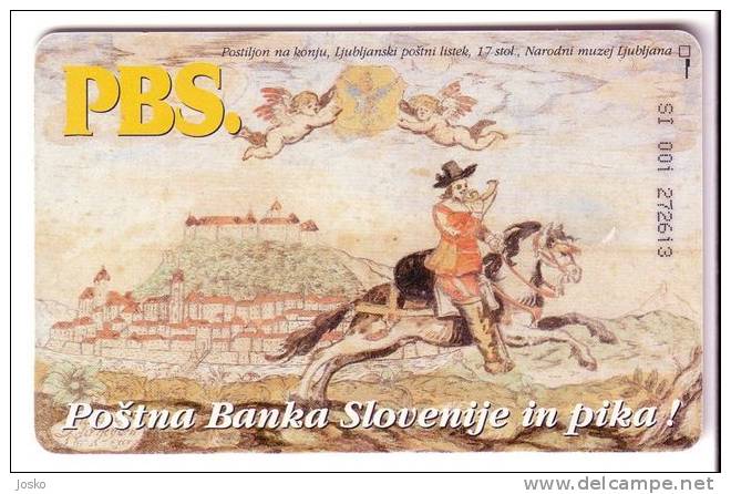 POSTNA BANKA SLOVENIJE - PBS ( Slovenia Old & Rare Card ) * Slovenia Post Bank - Banque - Banco - Banca Banc - Slovenia