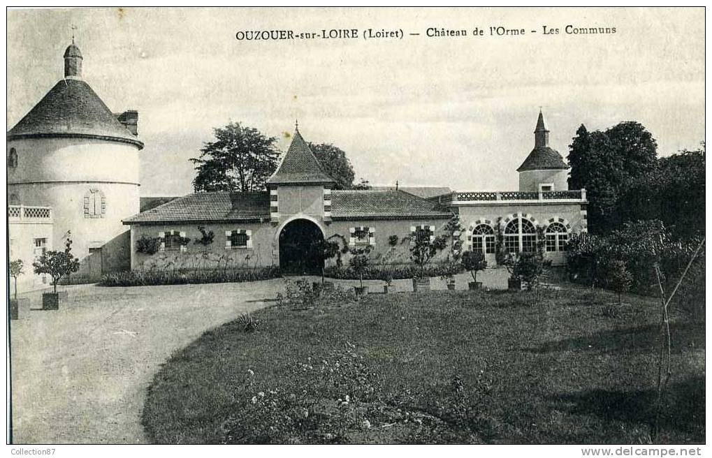 45 - LOIRET - OUZOUER Sur LOIRE - CHATEAU De L'ORME - LES COMMUNS - Ouzouer Sur Loire