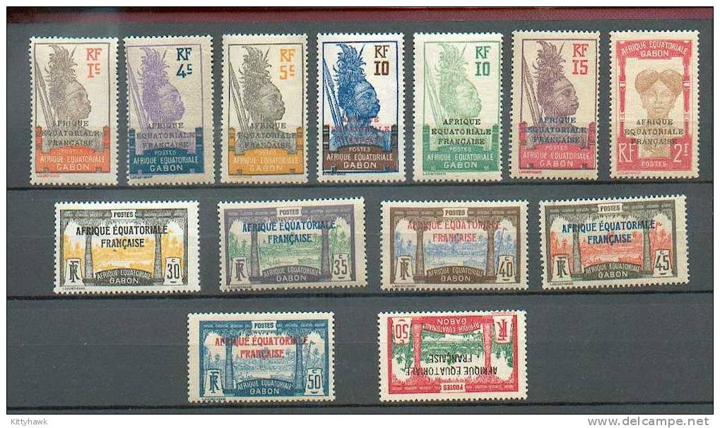 GAB 81 - YT 88/.90 à 94/98 à102/ 103 NSG / 106 * - Unused Stamps