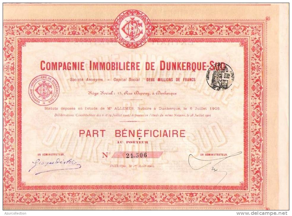 IMMOBILIERE DE DUNKERQUE - Bergbau