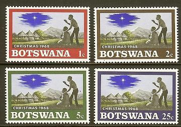 BOTSWANA 1968 MNH Stamp(s) Christmas 47-50  # 5005 - Christmas