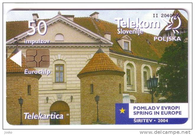 SPRING IN EUROPE - POLAND ( Slovenia Rare Card ) * Polska Pologne Polish Polonia Flag Drapeau Fahne Bandera Bandiera - Slovénie