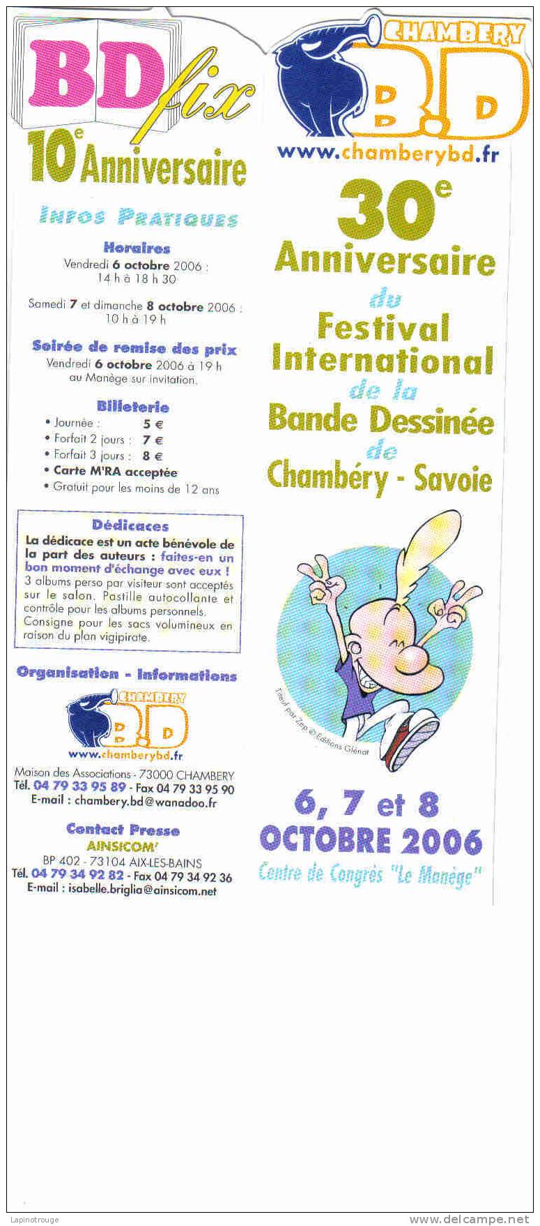 Marque Page ZEP Festival BD Chambéry 2006 (Titeuf..) - Segnalibri