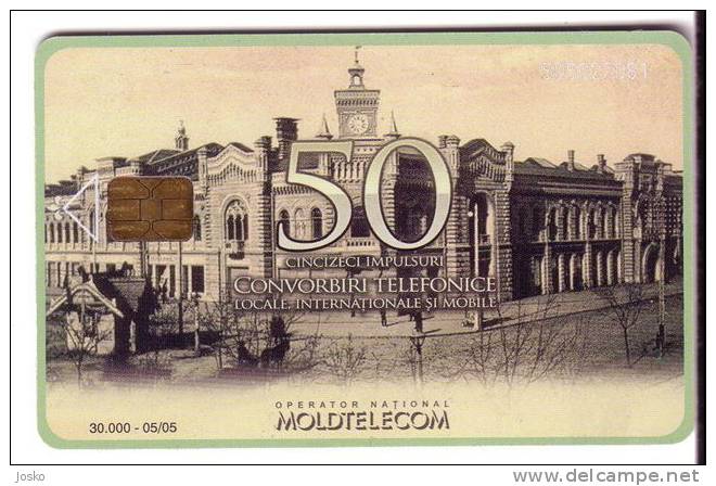 MOLDOVA 50. Units  -  Old And Rare Card 30.000 Ex. Only * City View - Moldova