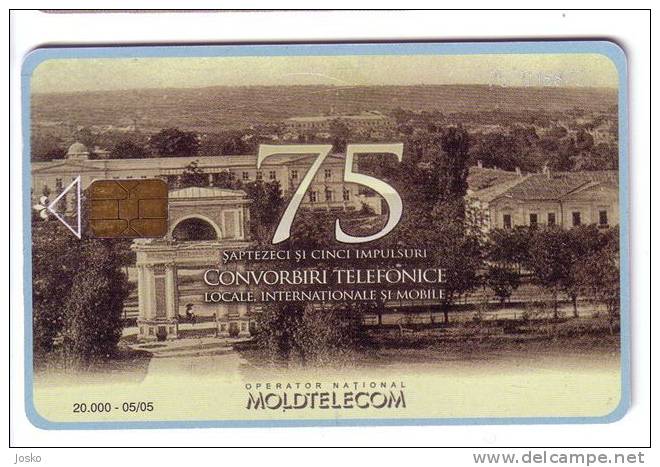 MOLDOVA 75. Units  -  Old And Rare Card 20.000 Ex. ** City View - Moldawien (Moldau)