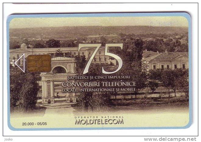 MOLDOVA 75. Units  -  Old And Rare Card 20.000 Ex. ** City View - Moldova