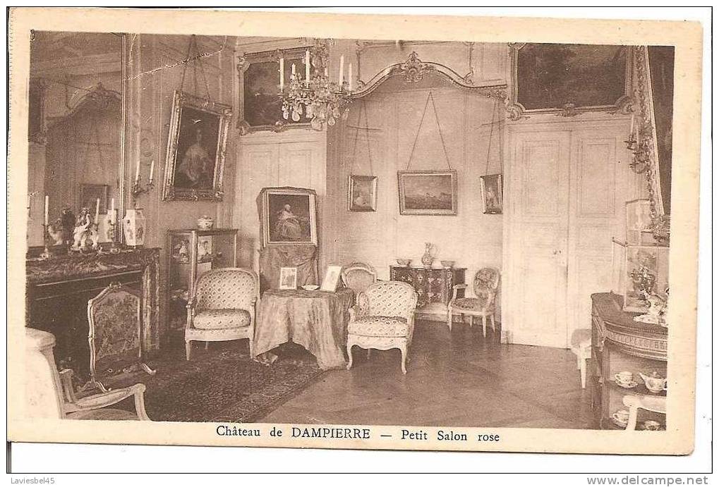 CHATEAU DE DAMPIERRE . PETIT SALON ROSE - Dampierre En Yvelines