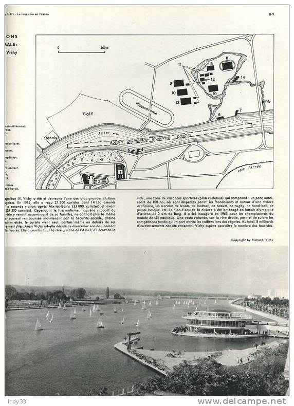 - LA DOCUMENTATION PHOTOGRAPHIQUE 1967 . LES TRANSFORMATIONS D´UNE STATION THERMALE : VICHY - Other & Unclassified