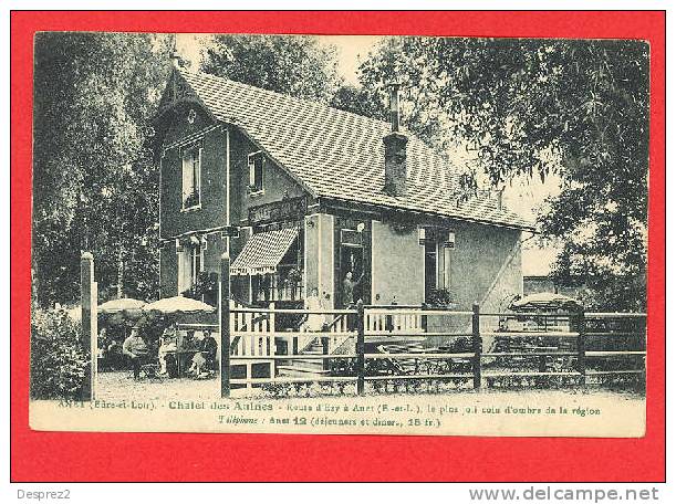 28 ANET Cpa Animée Chalet Des Aulnes Route D' Ezy - Autres & Non Classés