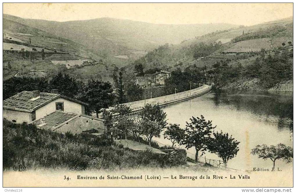42 ST CHAMOND Barrage De La Rive La Valla - Saint Chamond
