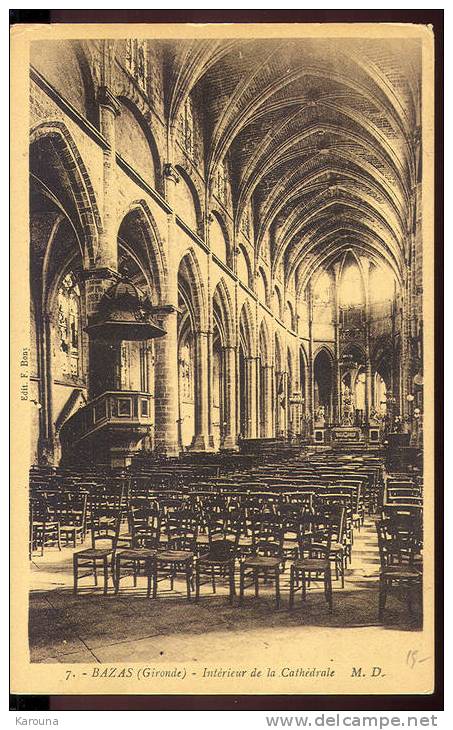 33 - BAZAS - Intérieur De La Cathédrale - Bazas