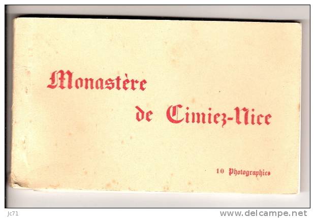 06-NICE . Carnet De 10 Très Belles Carte Photo Du Monastère De CIMIEZ-NICE. Bon état . - Sets And Collections