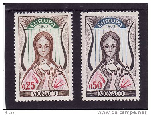 C132 - Monaco 1963 - Yv.no.618/9 Neufs** - 1963