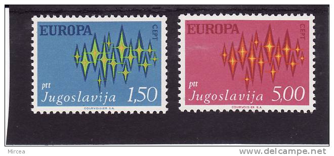 B1762 - Yougoslavie 1972 - Yv.no.1343/4 Neufs** - 1972